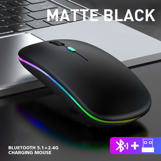 B2 Optical Gaming BT 5.1 RGB Rechargeable LED Wireless Mouse