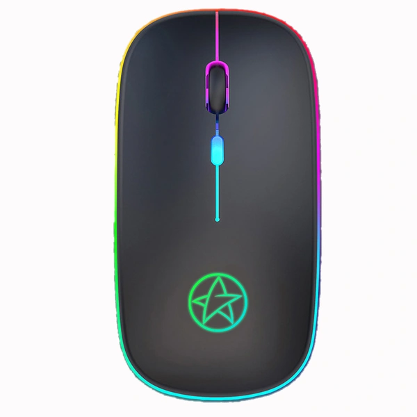 A2 Rechargeable Lithium Battery Colorful 2.4Ghz Gaming Wireless Mouse