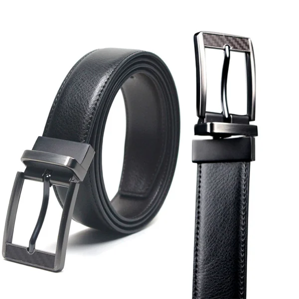  Mens Reversible 100% Leather Dress Casual Belt  