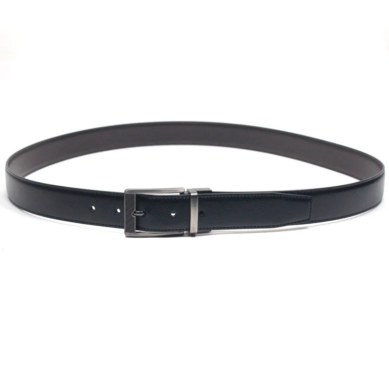  Mens Reversible 100% Leather Dress Casual Belt  