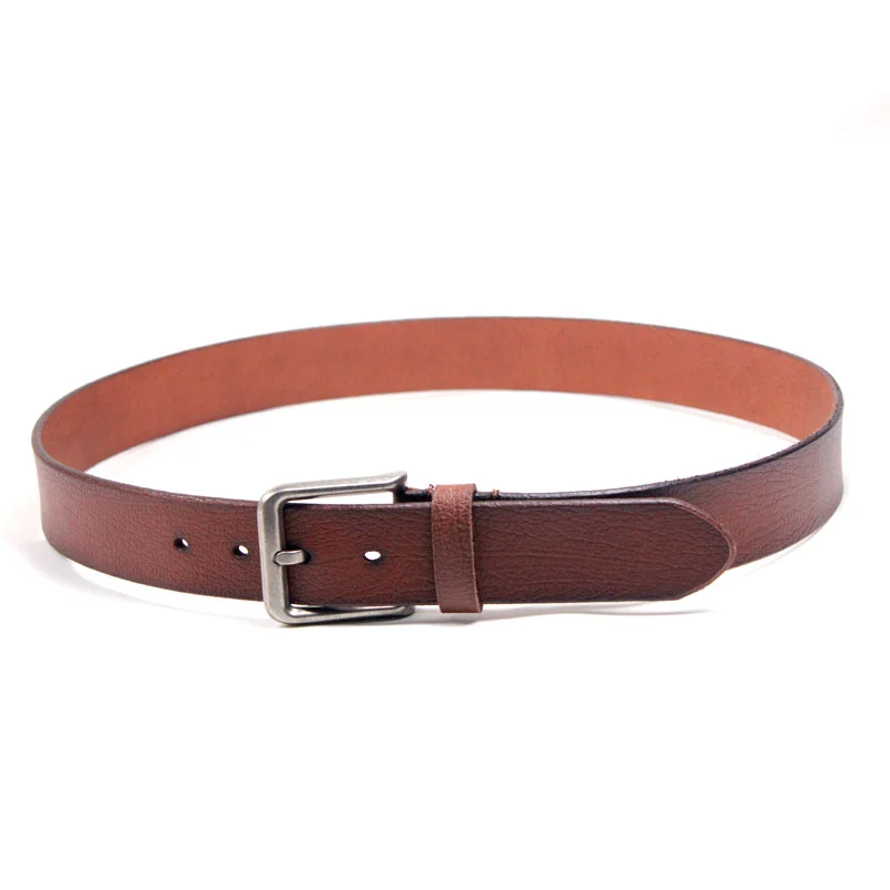 High quality full grain vintage genuine leather belt for men 