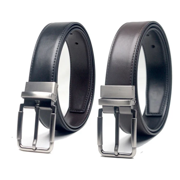 Men's Reversible Casual Golf Dress pants shirts leather Belt