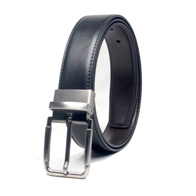 Men's Reversible Casual Golf Dress pants shirts leather Belt