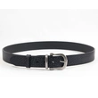Men Genuine Leather Dress Belt with Single Prong Buckle 