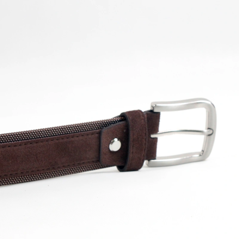 Pure leather belts men suede leather belts  pin buckle 