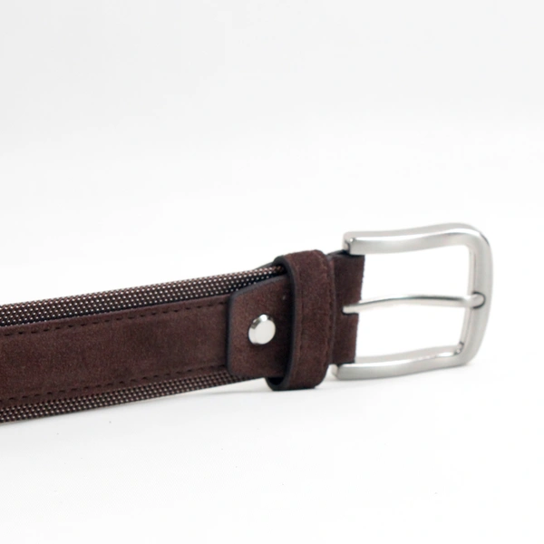 Pure leather belts men suede leather belts  pin buckle