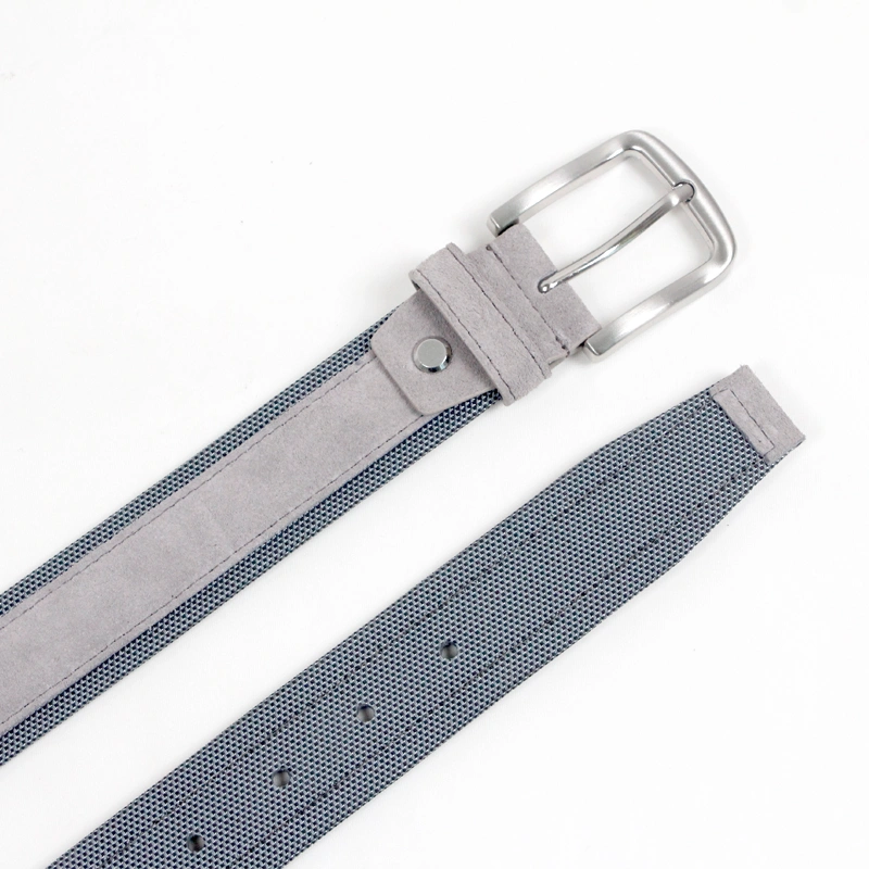 Suede leather belts with pin buckle 