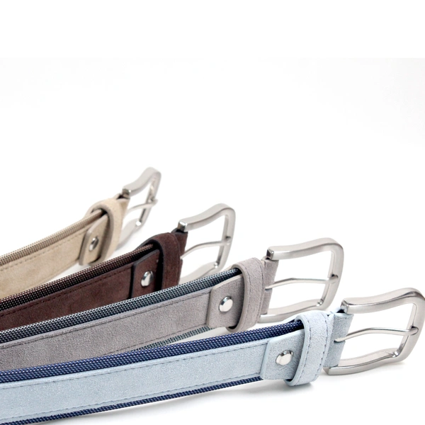 Suede leather belts with pin buckle 
