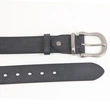 Mens 100% Pure Leather Belt with Single Prong Buckle 