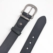 Mens 100% Pure Leather Belt with Single Prong Buckle 