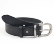 Mens 100% Pure Leather Belt with Single Prong Buckle 