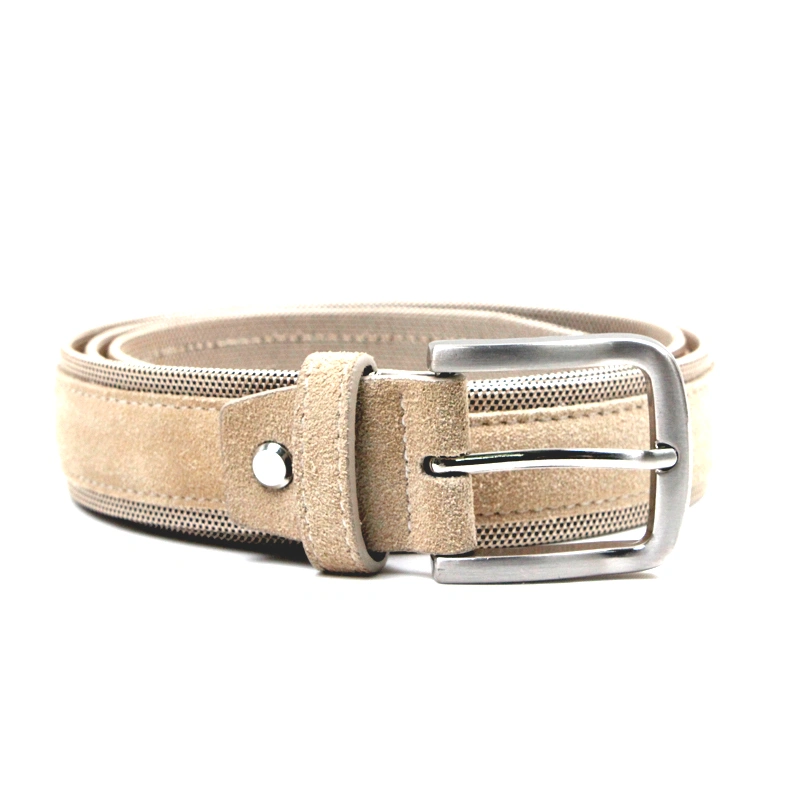 Pure leather belts men suede leather belts  pin buckle 
