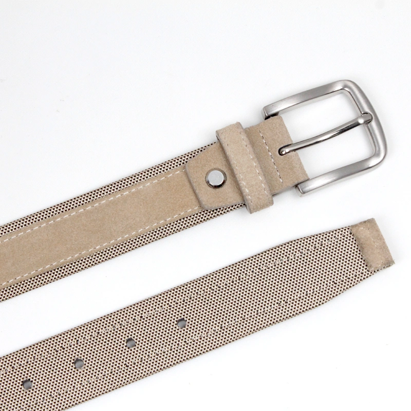 Pure leather belts men suede leather belts  pin buckle 