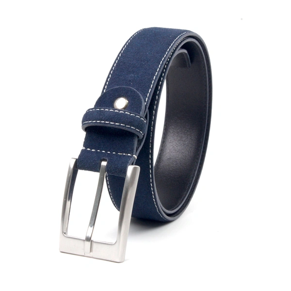 men suede leather belts with Nickle free  pin buckle 