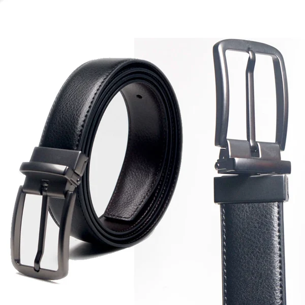  Men's Reversible Two-In-One Rotative Buckle Casual Belt
