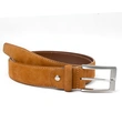 Cognac suede leather belts  