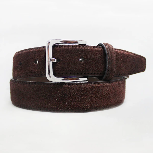 Genuine leather belts men suede leather belts  with pin buckle 