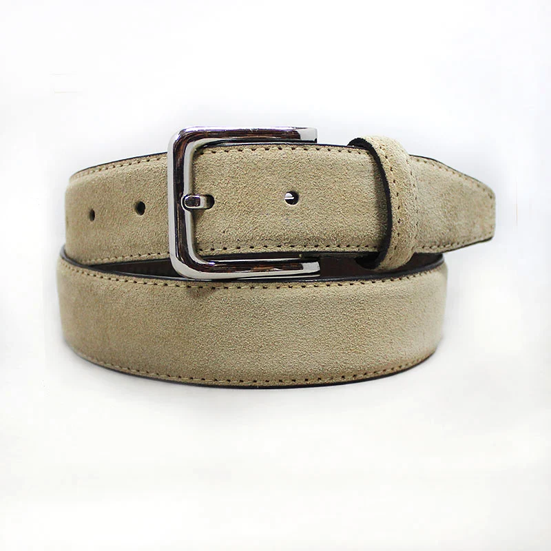  Cow hide leather belts men suede leather belts  pin buckle 