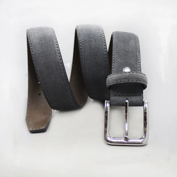  Cow hide leather belts men suede leather belts  pin buckle 