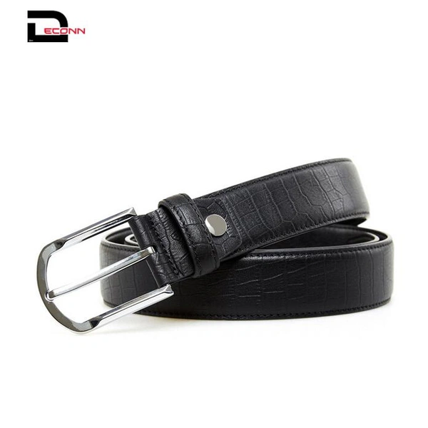 wholesale mens fashion crocodile pattern genuine leather casual belt 