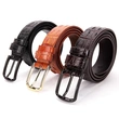 Mens Fashion Alligator Cowhide Crocodile Print PU Leather Belt