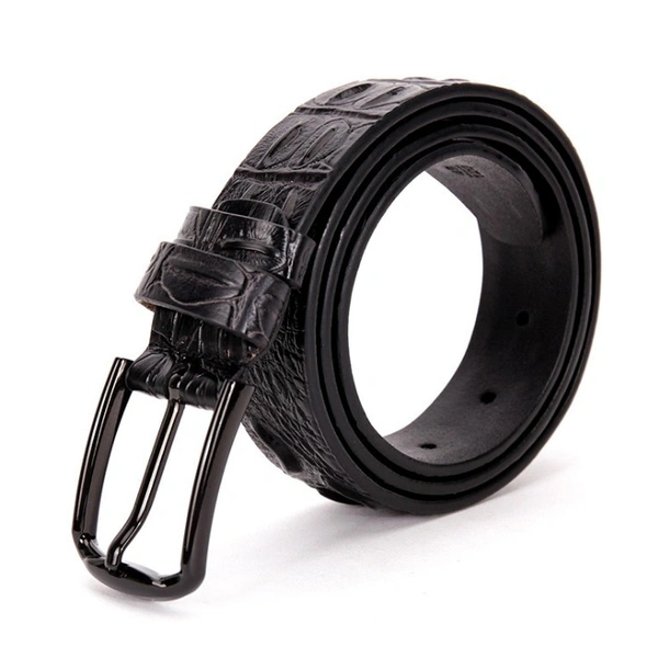 Mens Fashion Alligator Cowhide Crocodile Print PU Leather Belt