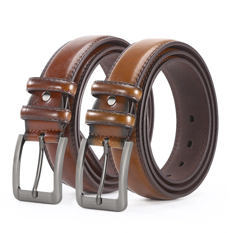 Manufacturer custom fashion PU leather men belt for jeans