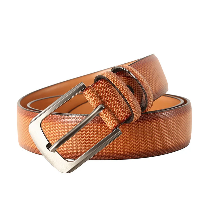 Promotion cheap  sanke skin custom patter print fashion men belt