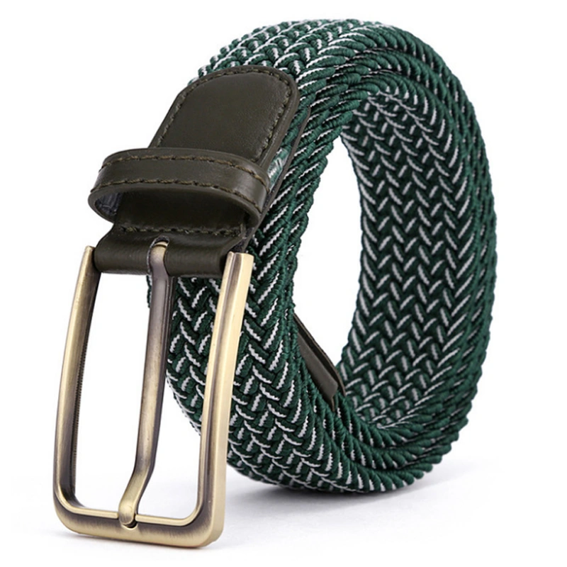 Unisex Multicolored Woven Braided Stretch Elastic Golf Jean Belts 
