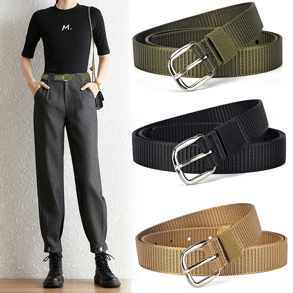 Canvas Version of Pure Nylon Needle Buckle Belt