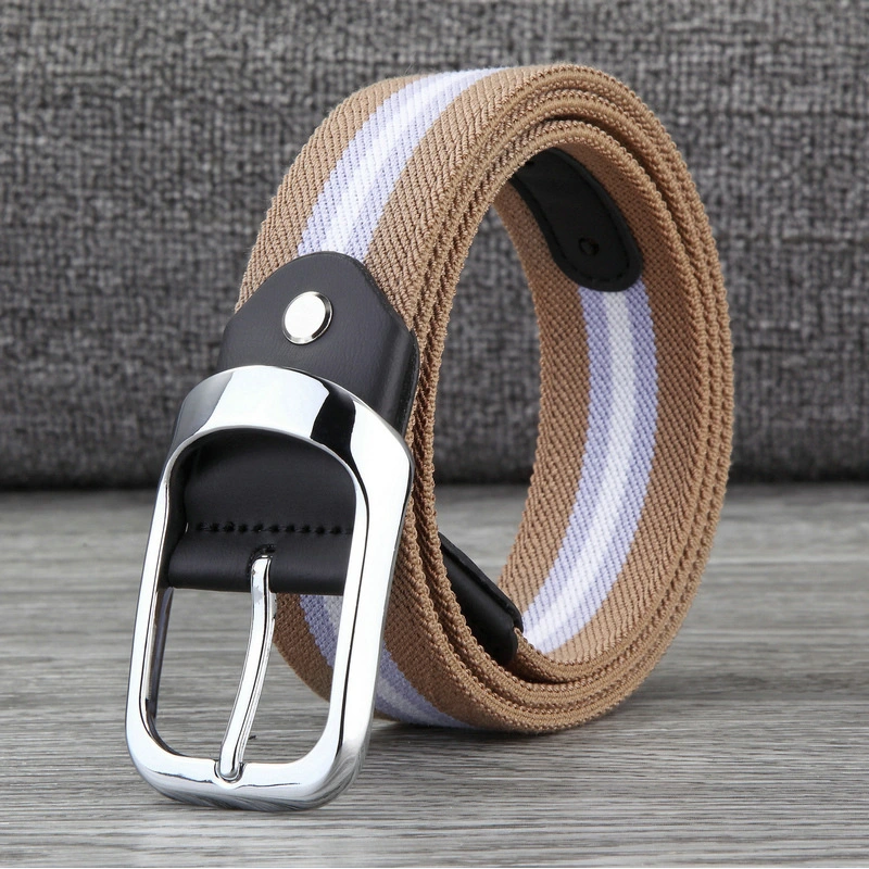 Hot Sell Cheap High Quality  Elastic Woven Men Belt 