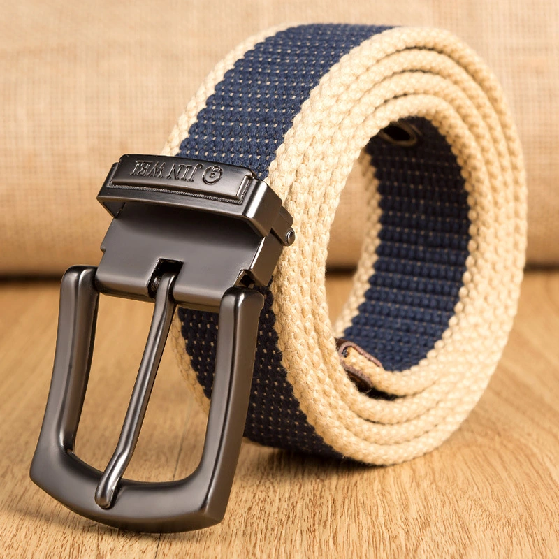 Durability cotton Fabric belt with clip buckle