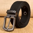 Canvas Belt Buckles Metal Tip Solid Color Mixed Color Canvas Belt