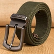 Canvas Belt Buckles Metal Tip Solid Color Mixed Color Canvas Belt