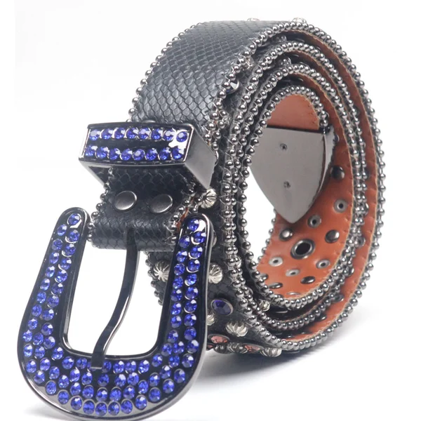 Fashion Crystal PU  Punk Belt