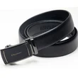 Fashion leather Belt Gun Black Automatic buckle  leather belt