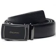 Fashion leather Belt Gun Black Automatic buckle  leather belt