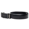 Fashion leather Belt Gun Black Automatic buckle  leather belt