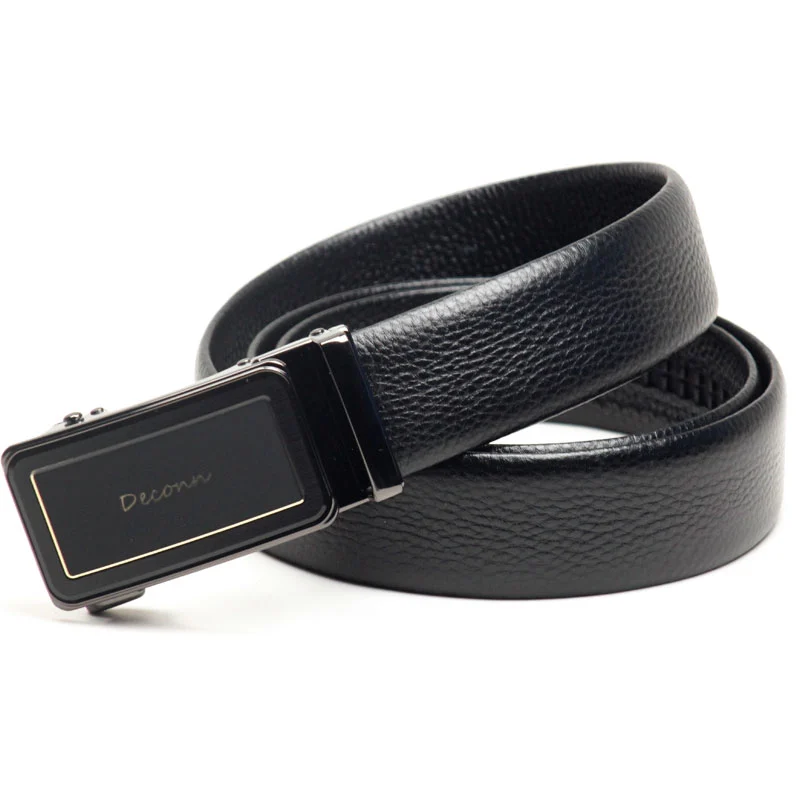 Fashion leather automatic buckle Genuine leather belt