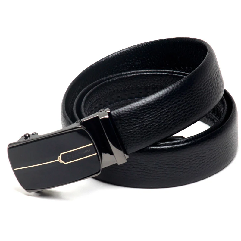 Fashion leather automatic buckle Genuine leather belt