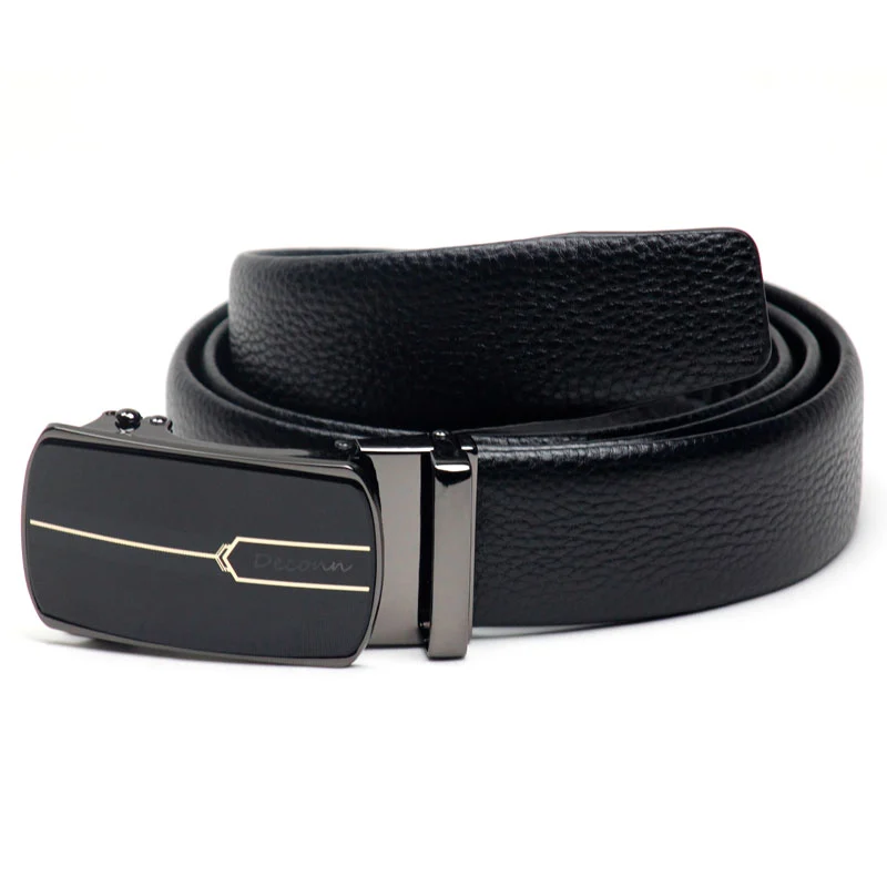 Fashion leather automatic buckle Genuine leather belt