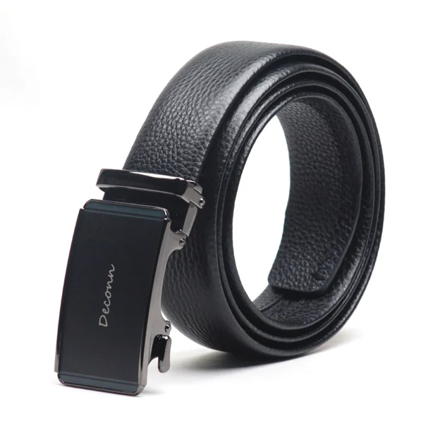 Fashion Pebble leather automatic buckle Genuine cow  leather belt