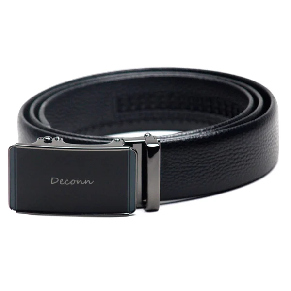 Fashion Pebble leather automatic buckle Genuine cow  leather belt