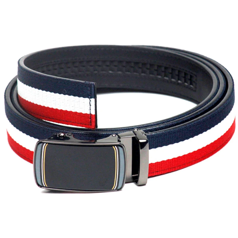 Fashion leather automatic buckle Genuine leather belt