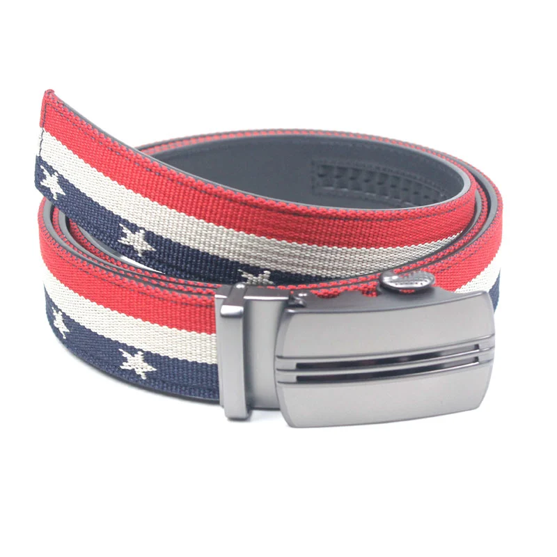 Fashion leather automatic buckle Genuine leather belt