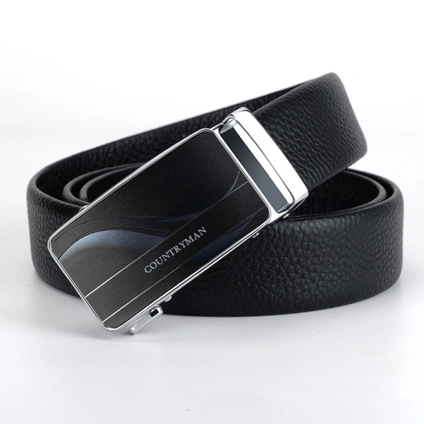 Fashion leather automatic buckle Genuine leather belt
