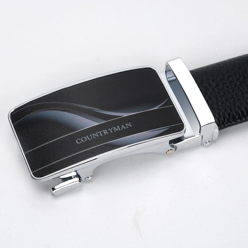 Fashion leather automatic buckle Genuine leather belt