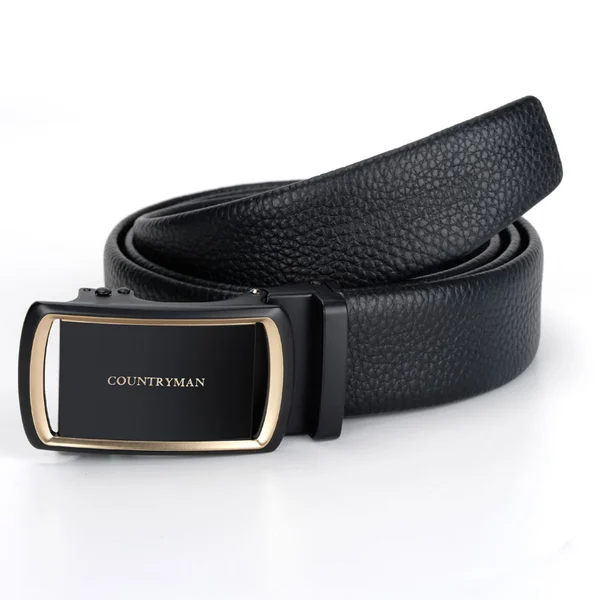 Fashion leather automatic buckle Genuine leather belt