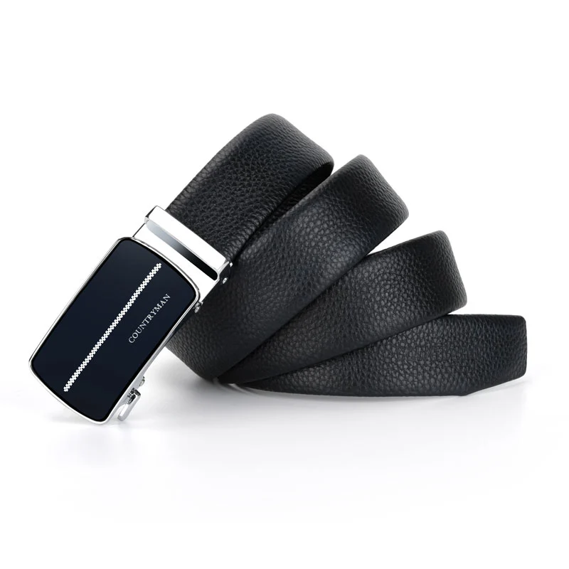 Unique Design Cow  leather automatic buckle Belt for man