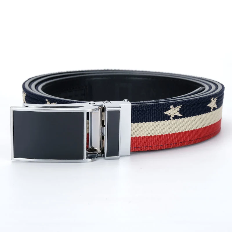 Fashion leather automatic buckle Genuine leather belt
